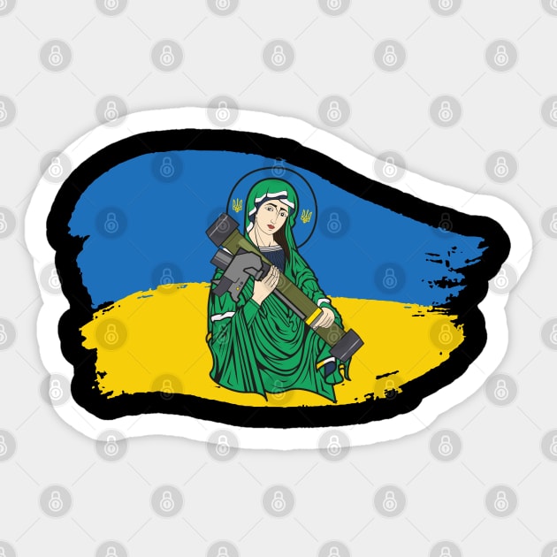 saint javelin Sticker by Myartstor 